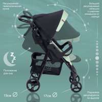 Коляска прогулочная «книга» Sweet Baby Rapido (mint)