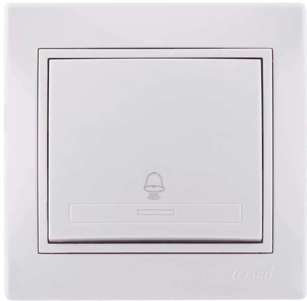 

Кнопка без фиксации Lezard Mira 701-0202-103 (белый)