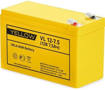 Аккумулятор для ИБП Yellow HR 12-7.5