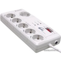 Сетевой фильтр Defender 6 розеток, белый, 2 м (DFS 801)