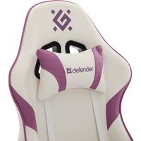 Игровое (геймерское) кресло Defender Serenity (белый/фиолетовый)
