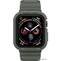Ремешок Spigen Rugged Armor Pro для Apple Watch (45/44 мм) (темно-зеленый)