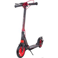 Двухколесный подростковый самокат Tech Team City Scooter Disk Brake 2023 (черный/красный)