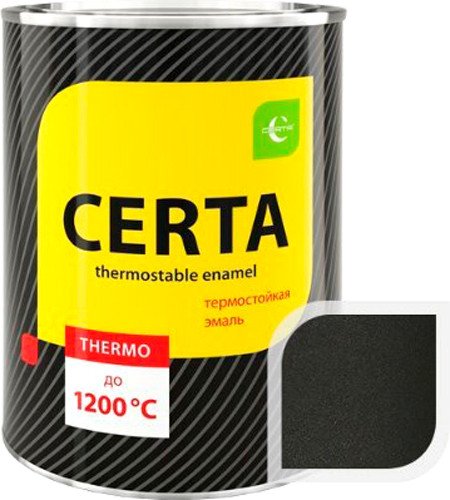 

Эмаль Certa HS Термостойкая 1200С 0.8 кг (черный сатин)