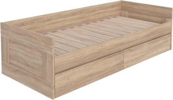 Кровать-тахта Mio Tesoro Сириус раздвижная 80x200 2.02.08.460.3 (дуб сонома)