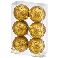 Елочная игрушка Elan Gallery Вензеля 970115 (золото)