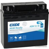 Мотоциклетный аккумулятор Exide AGM 12-18 (18 А·ч)