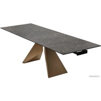 Кухонный стол M-City Ales 180 614M05288 (керамика/бронзовый)