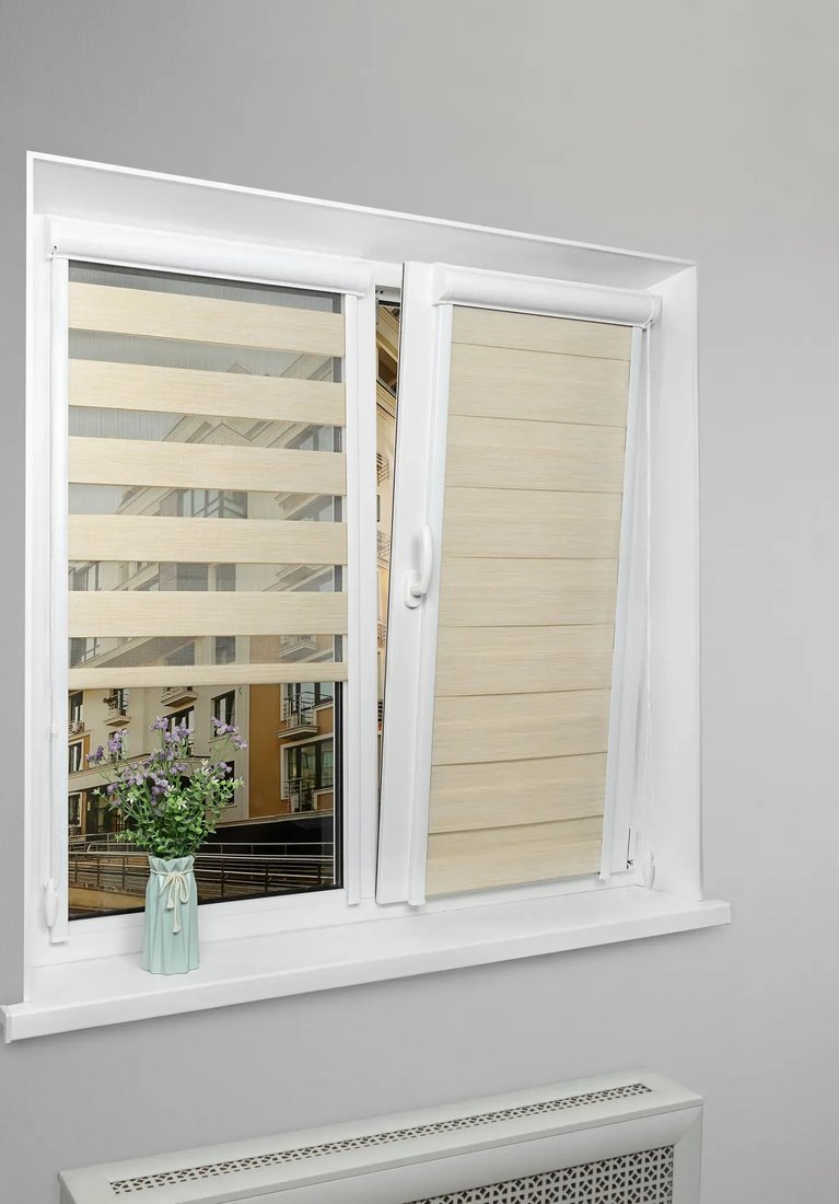 

Шторы день-ночь Sundays Home UNI-2 LB 22-02 90x160 (бежевый, левая )