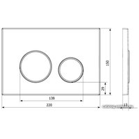 Панель смыва Lavinia Boho Relfix 3805002C (хром)