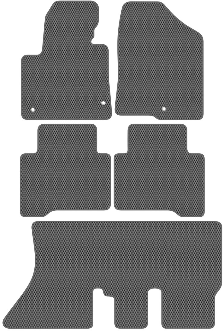 

Комплект ковриков для авто Alicosta Hyundai Grand Santa Fe I (suv / DM) +3 ряд 2013 - 2018 (серый, ромб)