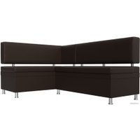 Угловой диван Лига диванов Стайл левый 114528L (экокожа коричневый)