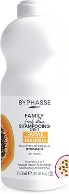 

Кондиционер Byphasse Family Fresh Delice 2 в 1 для всех типов волос 750 мл