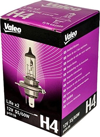 

Галогенная лампа Valeo H4 Life x2 1шт