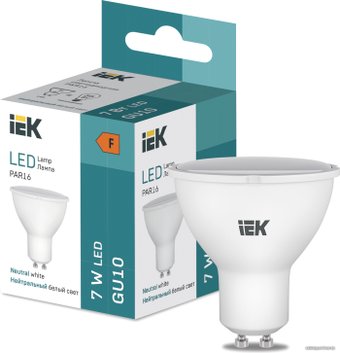 Светодиодная лампочка IEK LED PAR16 600lm 4000K GU10