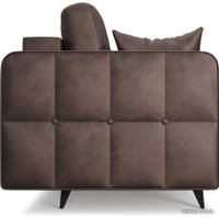 Диван Мебель-АРС Снеп (бархат серо-шоколадный Star Velvet 60 Coffee)