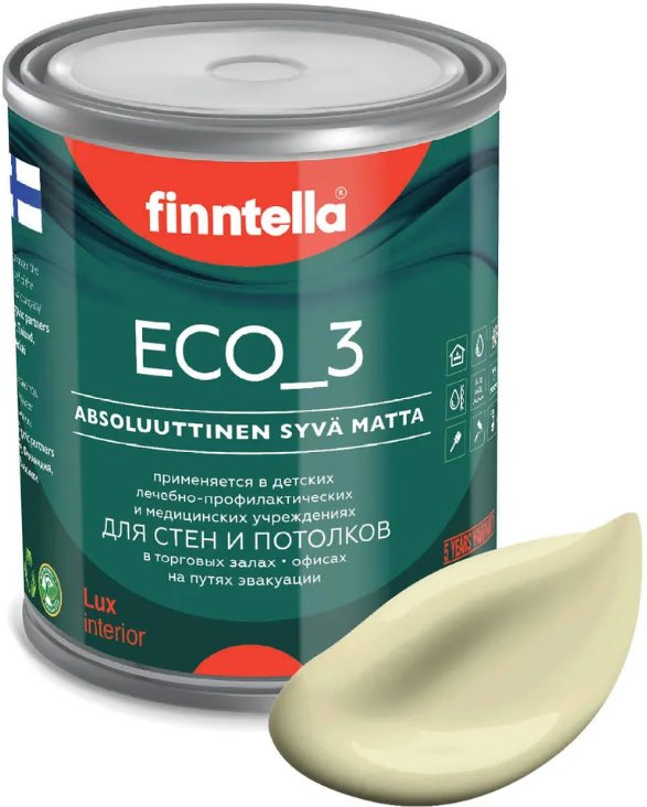 

Краска Finntella Eco 3 Wash and Clean Cocktail F-08-1-1-LG134 0.9 л (жем.-белый)