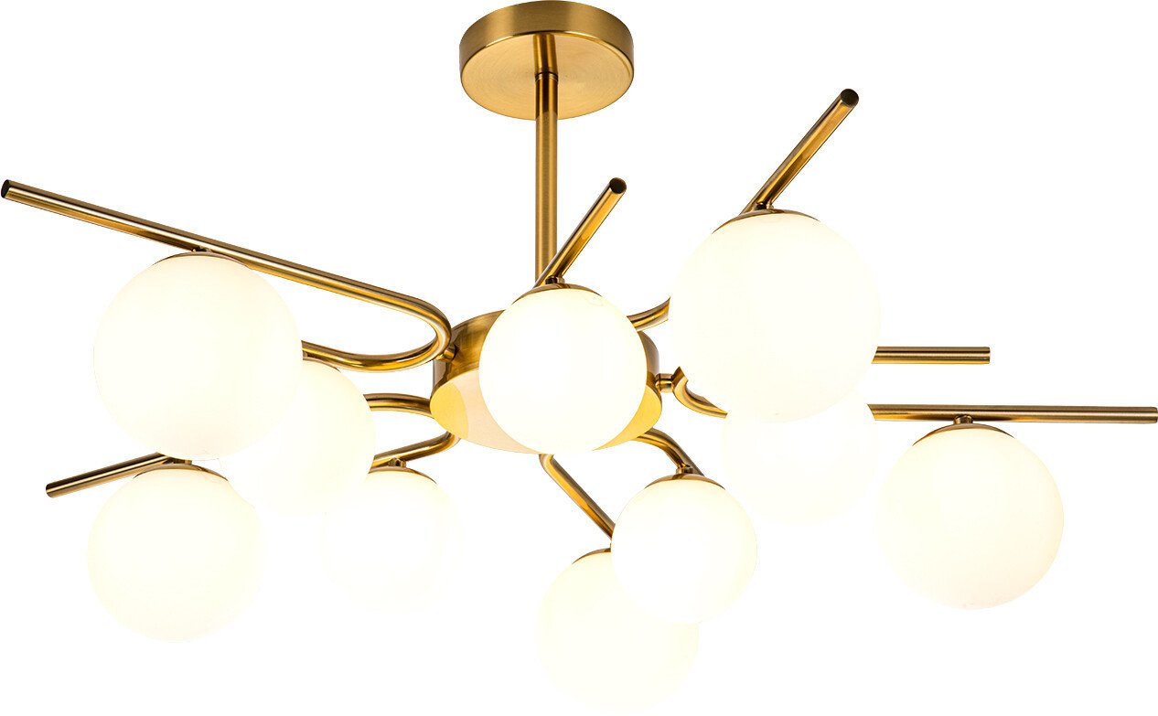 

Люстра средней высоты Escada Sphere 642/10P G9*40W Brass