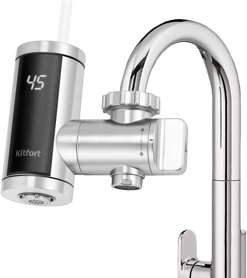 

Проточный электрический водонагреватель на кран Kitfort KT-6528