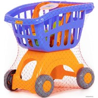 Тележка игрушечная Полесье Мини + набор продуктов №3 71378