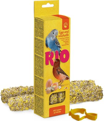 Лакомство для птиц Rio Палочки с яйцом и ракушечником 2х40 г
