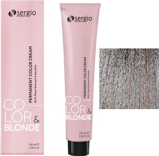 

Крем-краска для волос Sergio Professional Color&Blonde 9.21 светлый блондин жемчужный