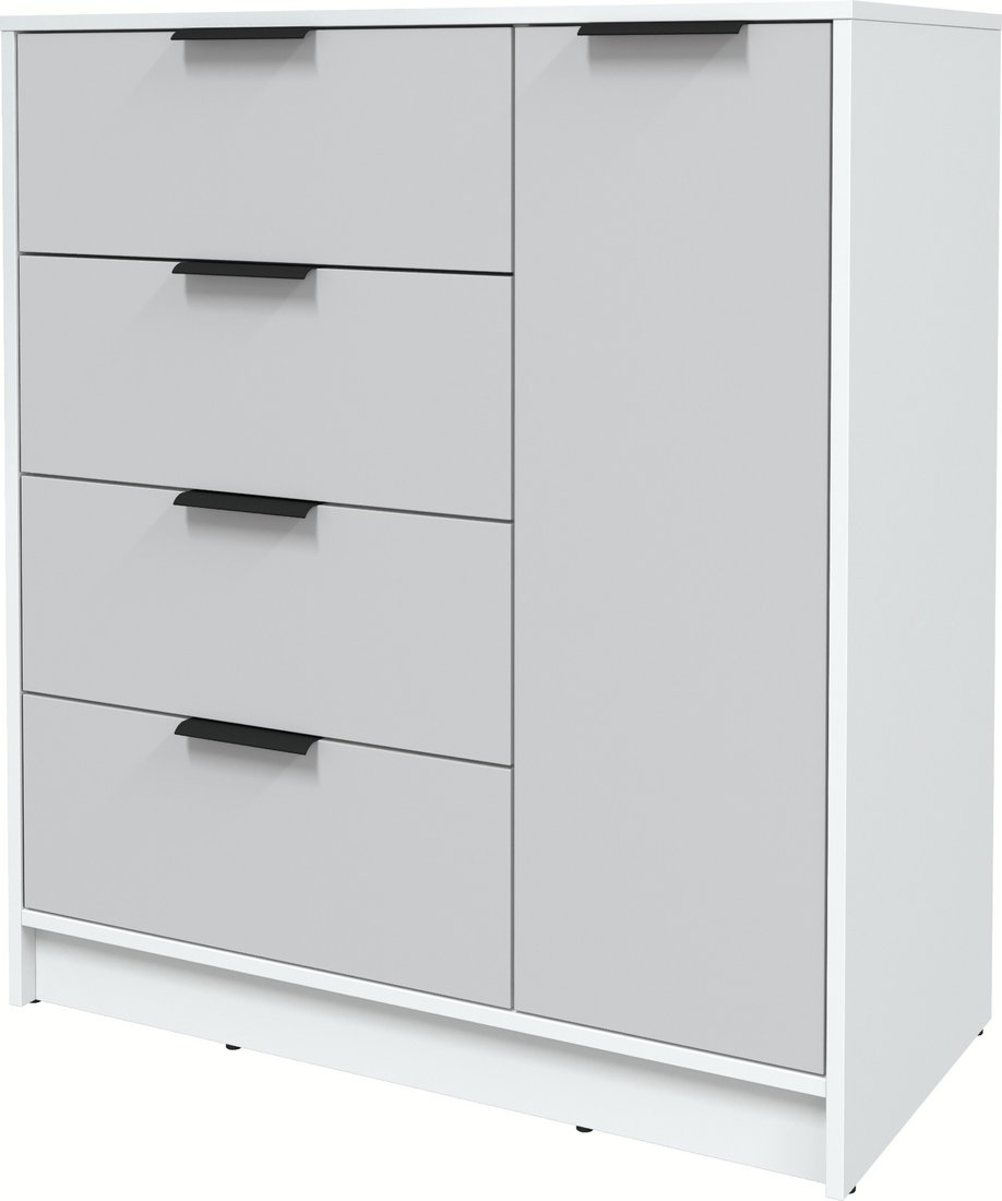 

Тумба Интерлиния Концепт КТ-Т90 (серый/белый платинум)