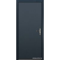 Металлическая дверь Стальная Линия Хаски Pro с ручкой-рейлингом (антрацит)