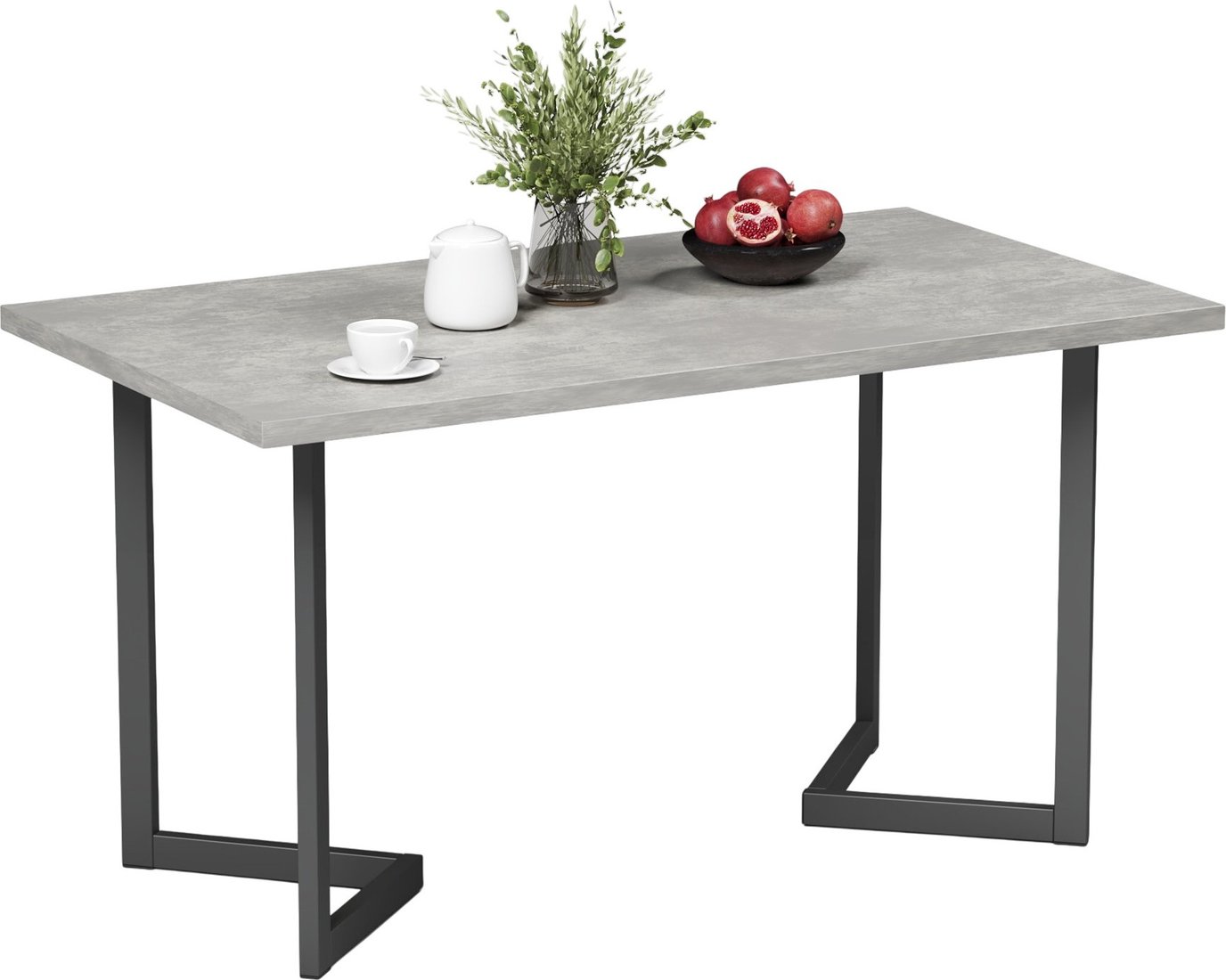 

Кухонный стол Mio Tesoro Miata 120x66 (бетонный камень/черный)