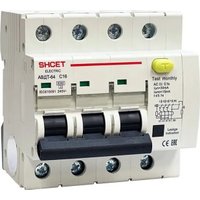 Дифференциальный автомат Shcet АВДТ64 3Р+N 10А 100мА 6кА тип АС S0003331