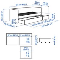 Кровать-тахта Ikea Vihals s39580593