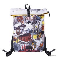 Городской рюкзак Офистон Маркет Животные/Архитектура, двусторонний