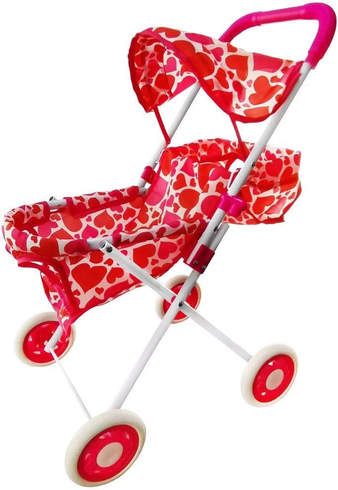 

Коляска для кукол Наша Игрушка Сердца M1418-13