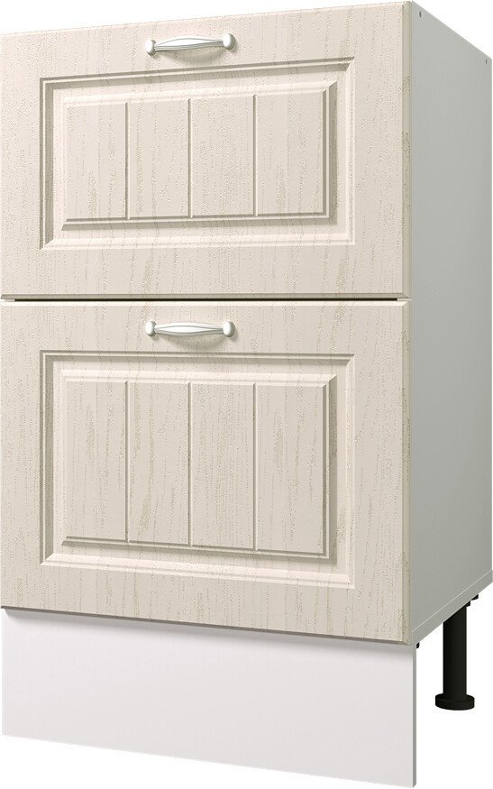 

Шкаф напольный Горизонт Принцесса 50 2 ящика (бежевый)