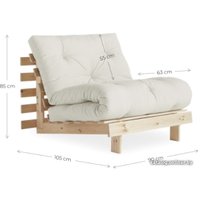 Кресло-кровать Krasawick Клевер 90 KW 1043 (светлое дерево/светло-серый)