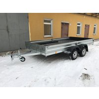 Двухосный прицеп AvtoS A40U2B (4000x2000x300, R16, ресс. 3302 ГАЗ-2лист, тент 800мм)