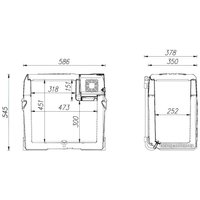 Компрессорный автохолодильник Alpicool CX50-S (без адаптера 220В)