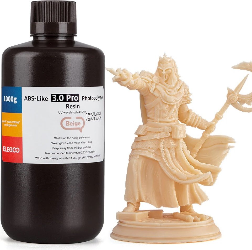 Фотополимер Elegoo ABSlike V3.0 Pro 1кг (бежевый)