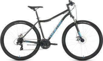 Велосипед Forward Sporting 29 2.2 D р.21 2022 (черный/бирюзовый)