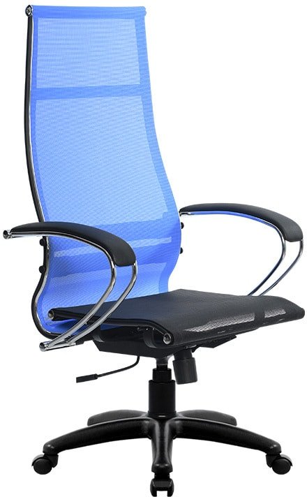 

Офисное кресло Metta SK-1-BK Комплект 7, Pl тр/сеч (резиновые ролики, васильковый)