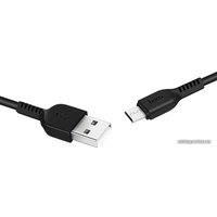 Кабель Hoco X20 microUSB (1 м, черный)