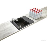 Кухонная мойка Aquasanita Bella SQB102AW (black metallic 601)