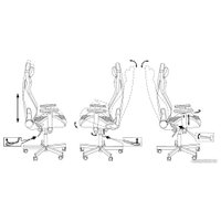 Игровое (геймерское) кресло Knight Outrider (черный/фиолетовый)