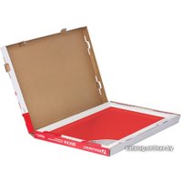 Магнитно-маркерная доска BRAUBERG стеклянная 40x60 см (красный)