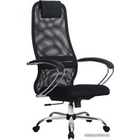 Офисное кресло Metta S-BK 8, Ch ов/сечен (резиновые ролики, черный)