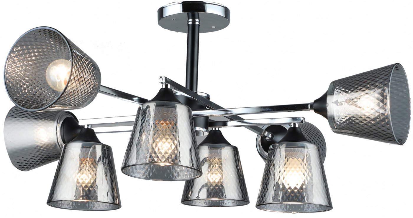 

Люстра средней высоты Mirastyle SX-N-4081/8 CH+BK