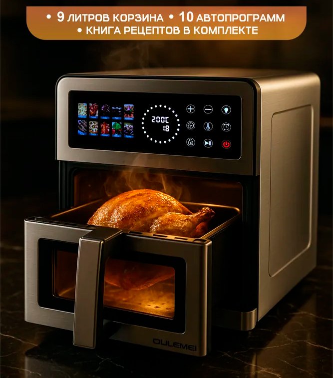 

Аэрогриль (аэрофритюрница) Oulemei OLM-KZB019