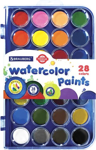 Акварельные краски BRAUBERG Premium 191745 (28 цв)