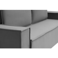 Диван Krones Цезарь 4 Lux (велюр темно-серый)