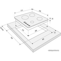Варочная панель Krona Calore 60 BL